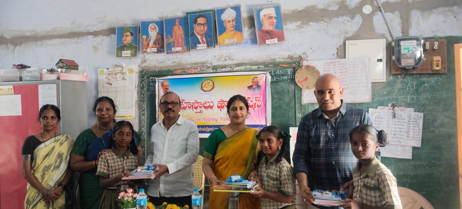 BOOKS & STATIONERY DISTRIBUTION AT MPPS SSC SCHOOL, ATCHEMPET